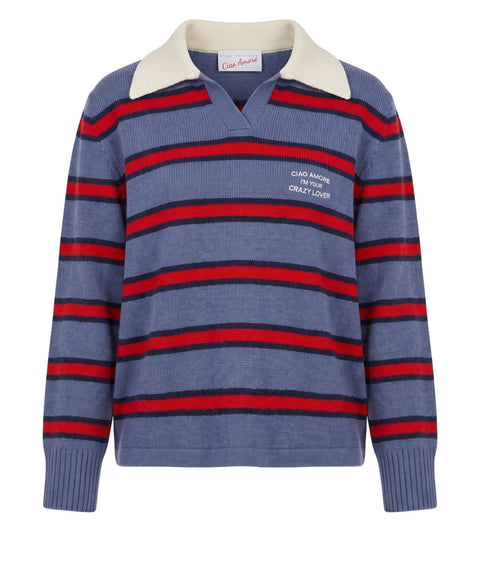 Pullover mit Skipperkragen