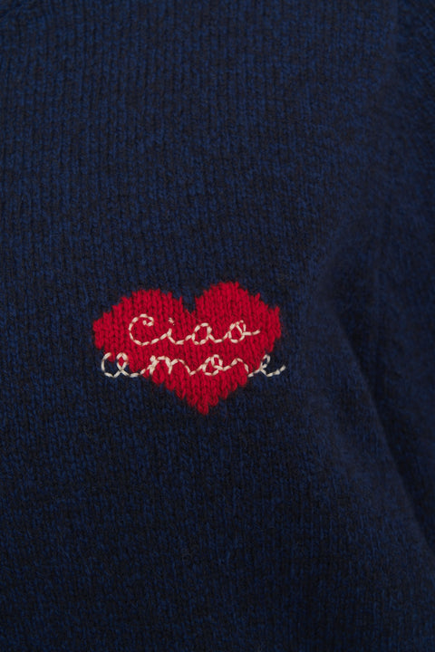 Pullover mit Logostickerei