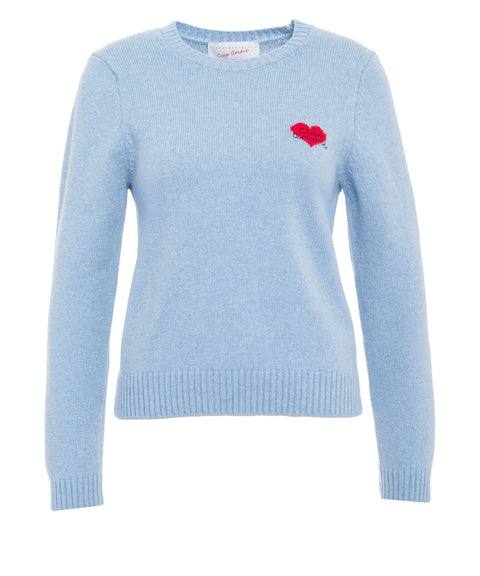 Maglione con ricamo logo