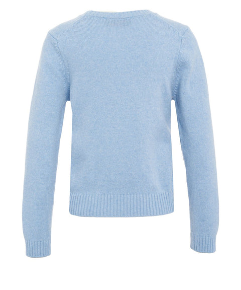 Maglione con ricamo logo