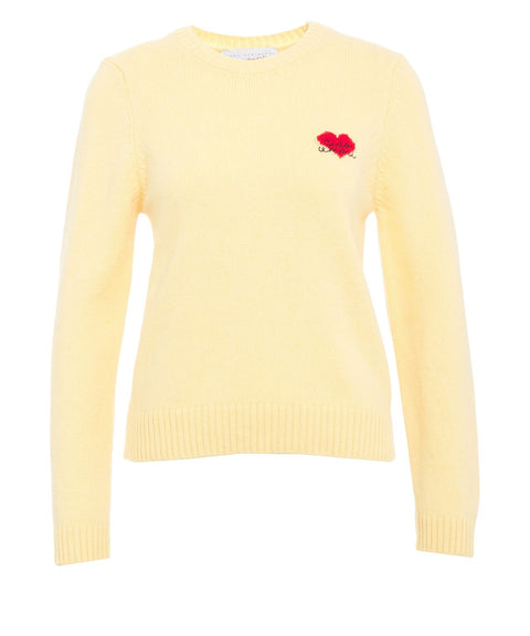 Maglione con ricamo logo