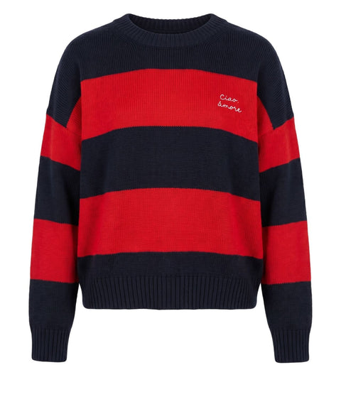 Pullover mit Logostickerei