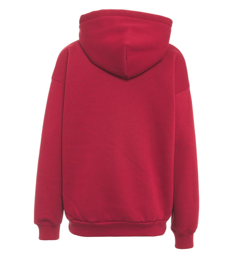 Hoodie con scritta logo