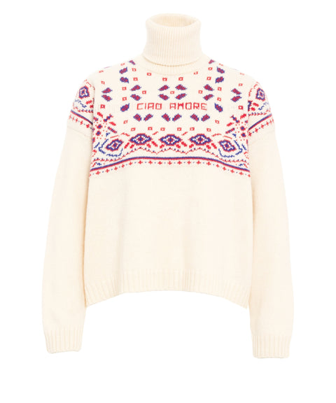 Maglione a collo alto