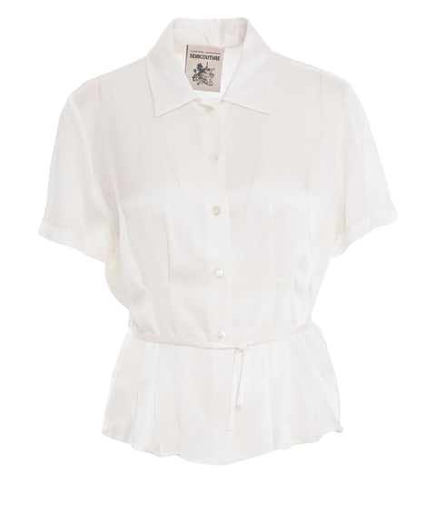 Bluse aus Seidengemisch