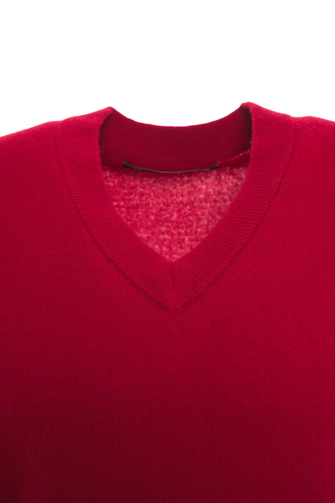 Strickweste aus Wolle