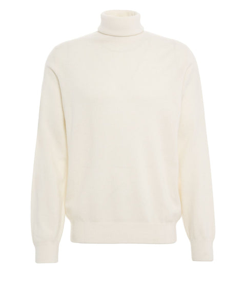 Rollkragenpullover aus Wolle