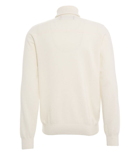 Rollkragenpullover aus Wolle