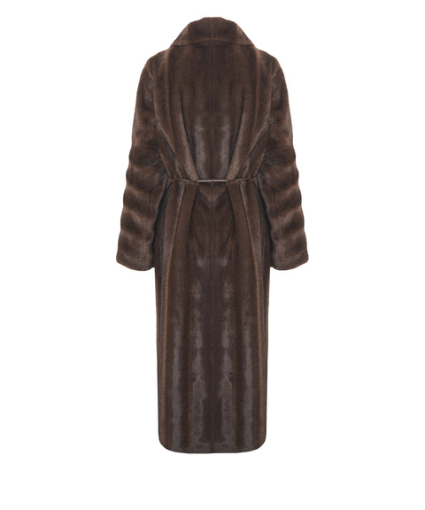 Cappotto con cintura in vita
