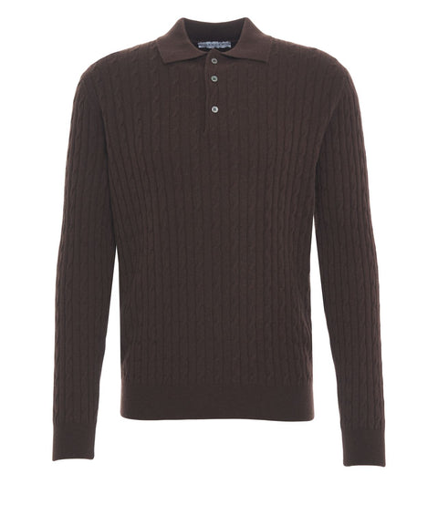 Polo in misto cashmere