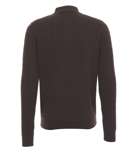 Polo in misto cashmere