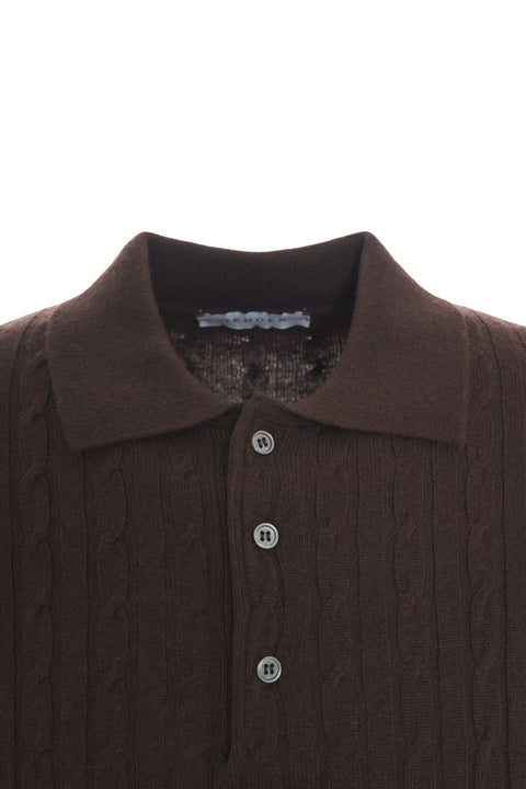 Polo in misto cashmere