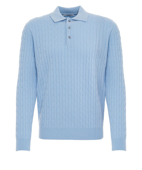 Polo in misto cashmere