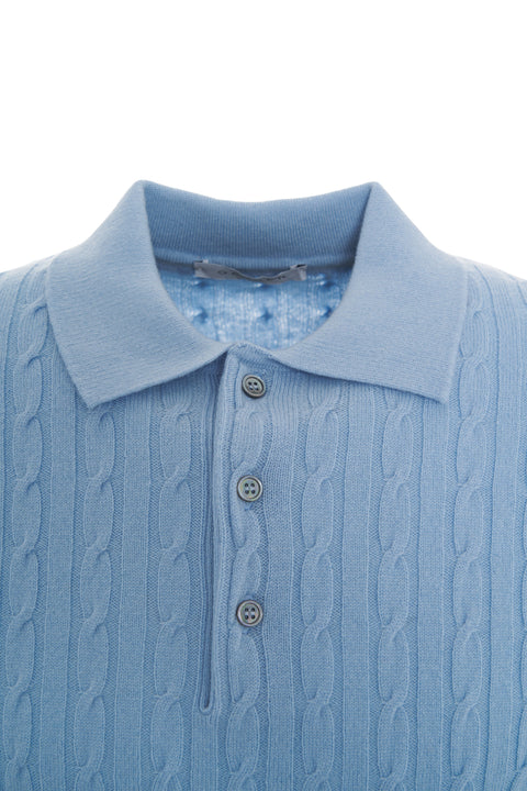 Polo in misto cashmere