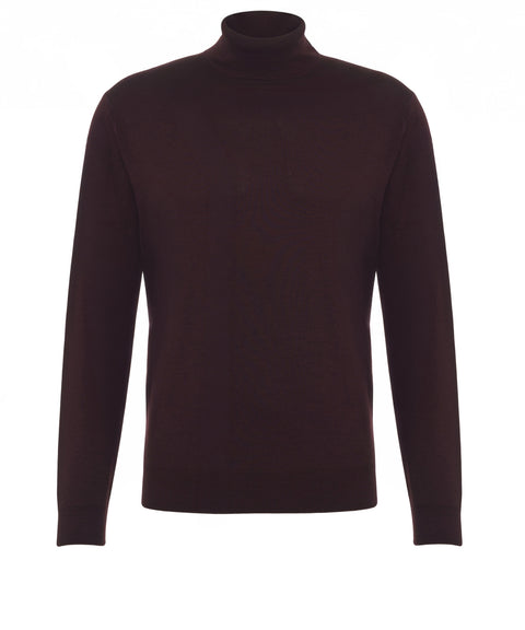 Rollkragenpullover aus Wolle