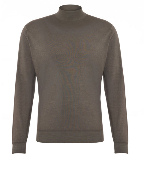 Rollkragenpullover aus Wolle