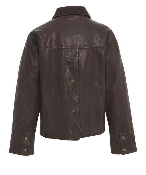 Lederjacke 'Glamis Vegt'