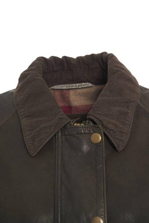 Lederjacke 'Glamis Vegt'