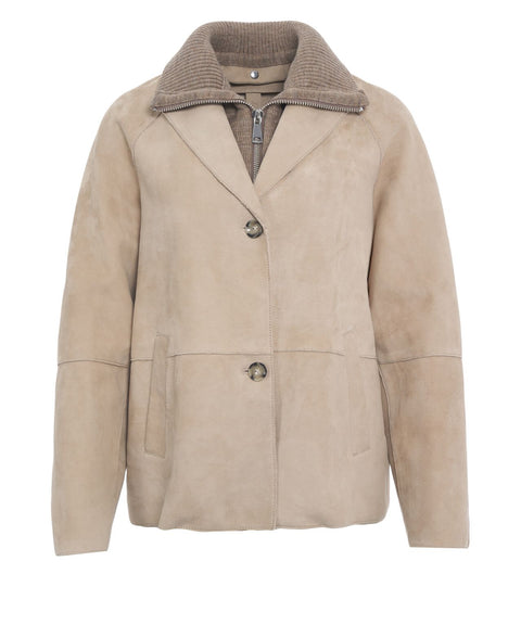 Giacca in pelle 'Sole'