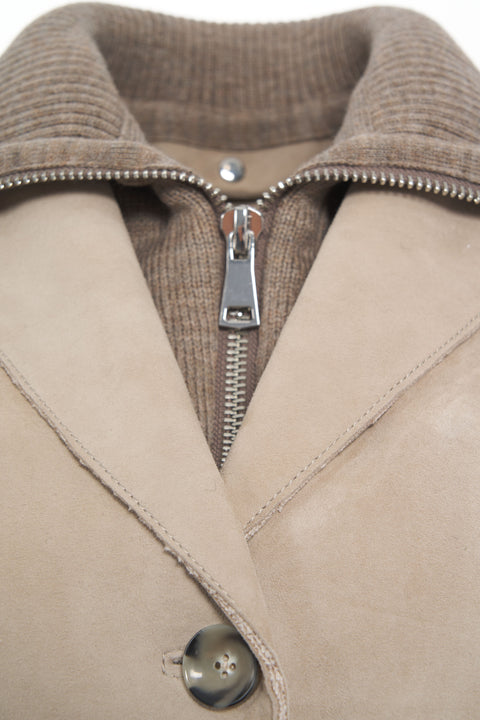 Giacca in pelle 'Sole'