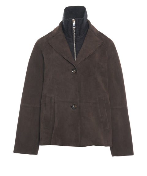 Giacca in pelle 'Sole'