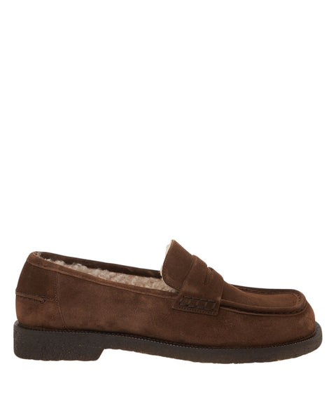 Loafer in pelle scamosciata