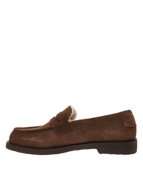 Loafer in pelle scamosciata