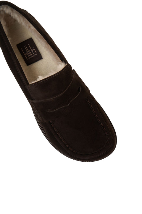 Loafer in pelle scamosciata