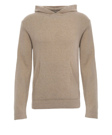 Maglione in cashmere con cappuccio