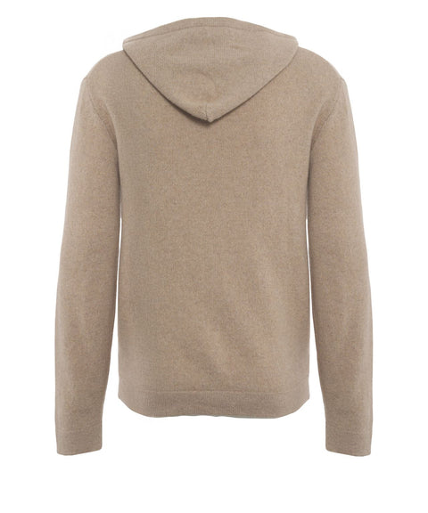 Maglione in cashmere con cappuccio