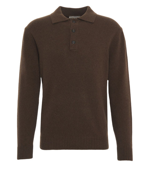 Cashmere polo sweater
