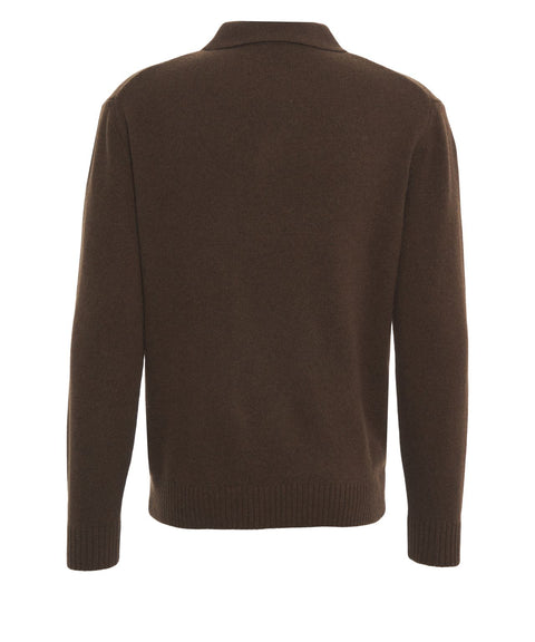 Cashmere polo sweater