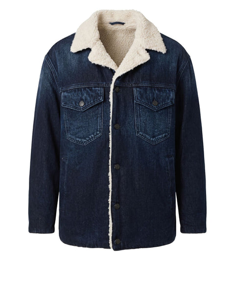 Lined denim jacket