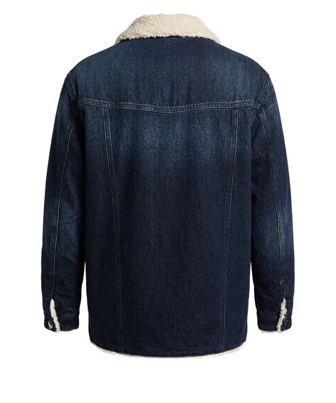 Lined denim jacket