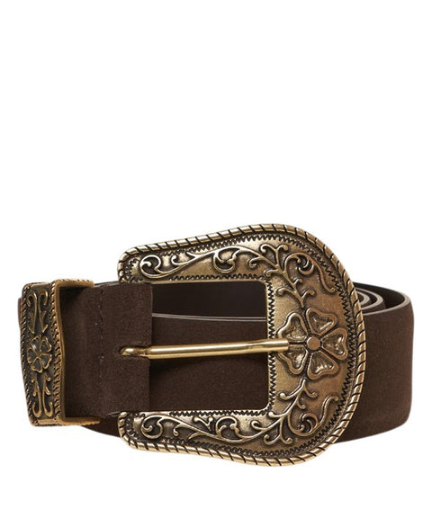 Suede belt