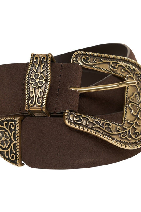 Suede belt