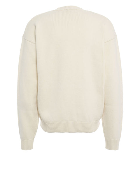 Sweater with logo embroidery