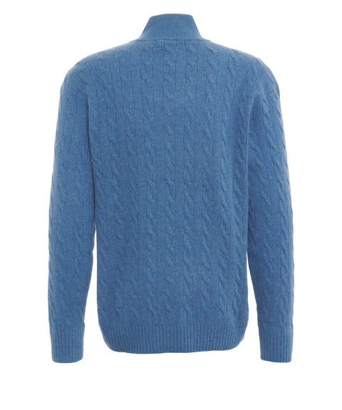 Strickpullover mit Logostickerei
