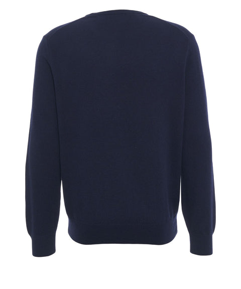 Maglione con logo ricamato