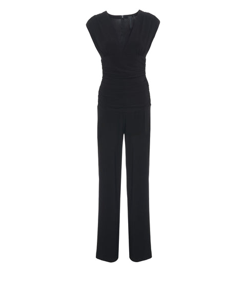 Jumpsuit with V-neck