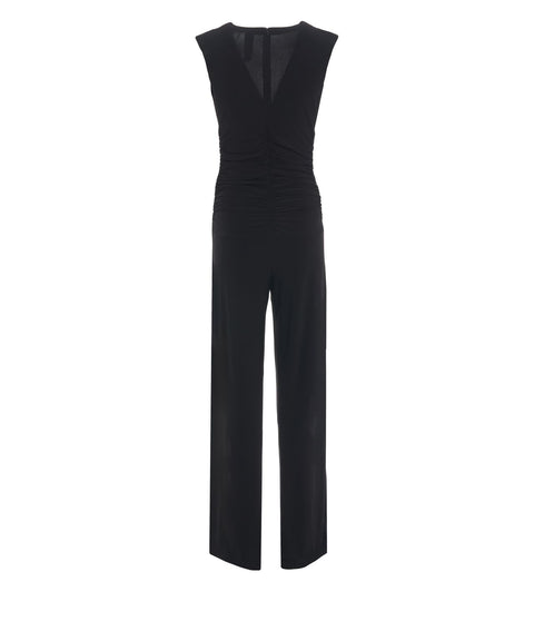 Jumpsuit with V-neck