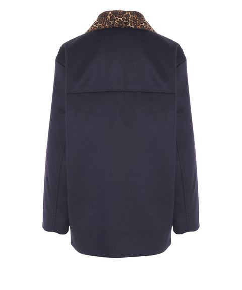 Cappotto 'Calamo' con stampa animalier