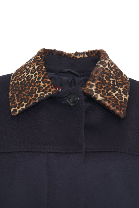 Cappotto 'Calamo' con stampa animalier