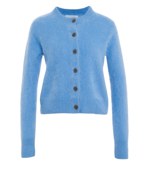 Cardigan in cashmere 'Azalea'