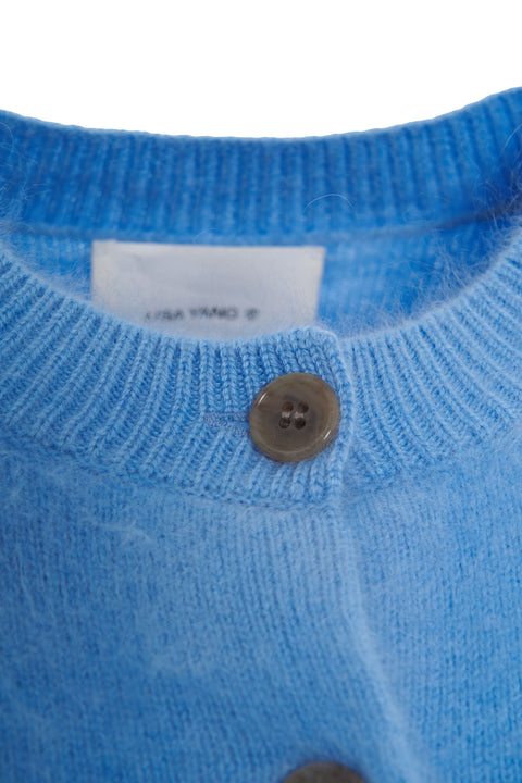 Cardigan in cashmere 'Azalea'