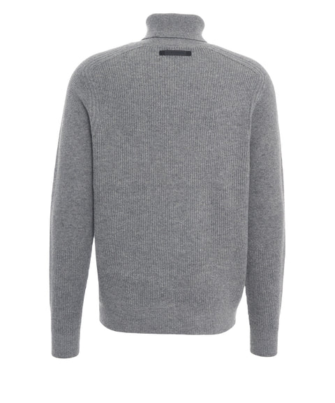 Wool turtleneck sweater