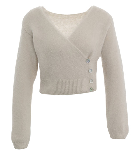 Cardigan in misto alpaca 'Mariya'