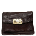 Leather shoulder bag