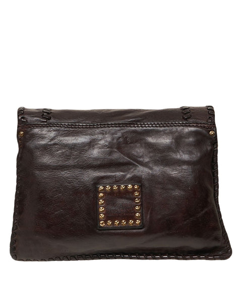 Leather shoulder bag