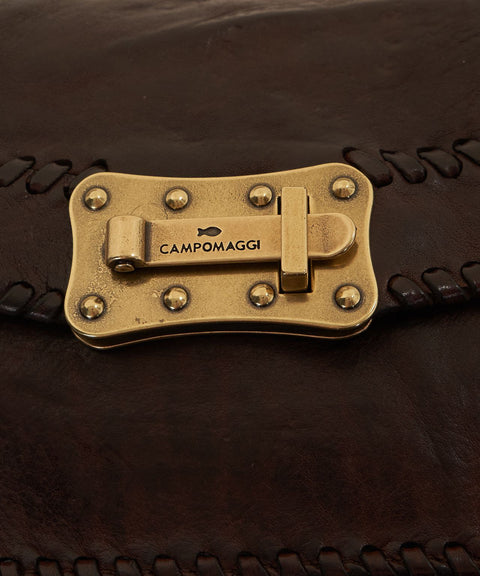 Leather shoulder bag